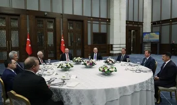 Başkan Erdoğan, yüksek mahkeme başkanlarıyla bir araya geldi.