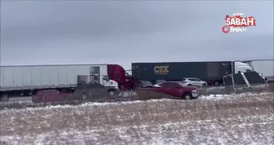 ABD’de zincirleme trafik kazası! 85 araç birbirine girdi: 21 yaralı | Video