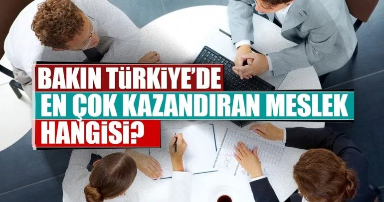 Türkiye’de en çok kazandıran meslekler!