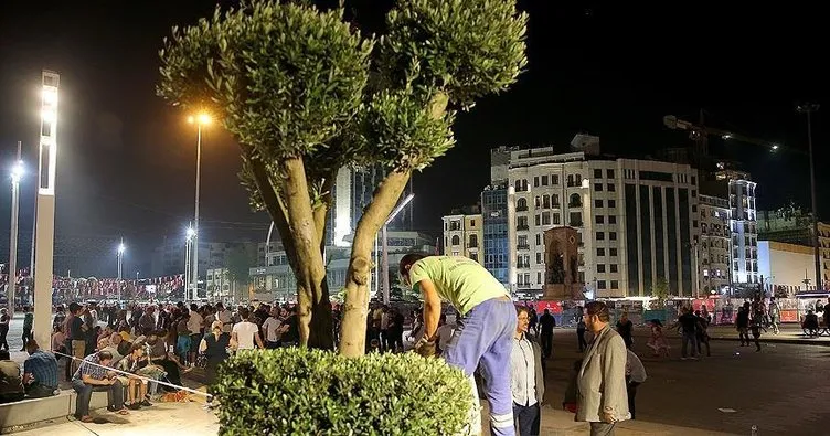 Taksim Meydanı ağaçlandırılıyor