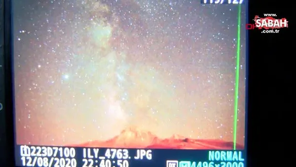 Kayseri'de 'meteor' yağmurunu 2 bin 650 metrede izlediler | Video