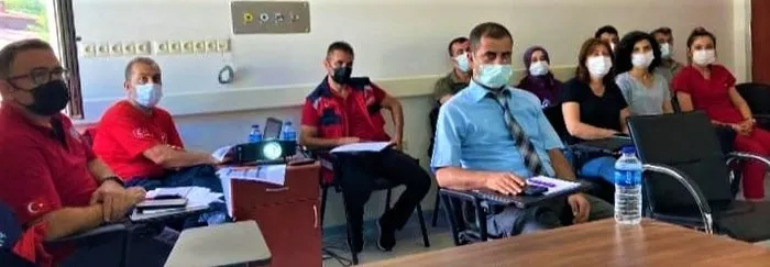 Erzincan Kemah İlçe Hastanesi’nde HAP masa başı tatbikatı gerçekleştirildi