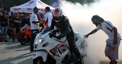 Motosiklet tutkunları ‘Motodrag’ yarışlarında buluştu