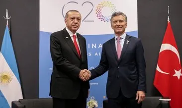 Cumhurbaşkanı Erdoğan Arjantin Devlet Başkanı ile görüştü
