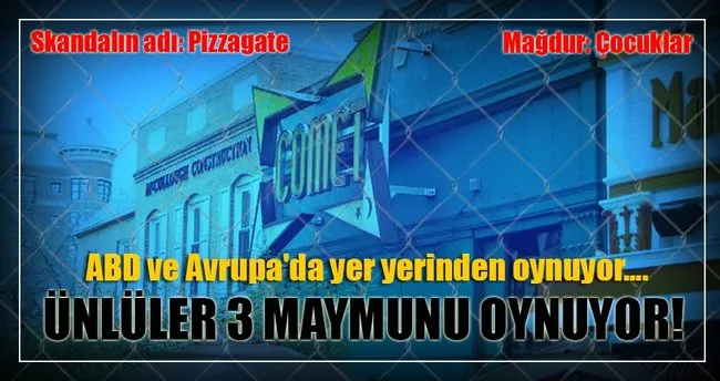Skandalın adı: Pizzagate Mağdur: Çocuklar Skandalın adı: Pizzagate Mağdur: Çocuklar