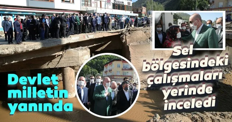 Başkan Erdoğan Giresun’a geldi! Çalışmaları yerinde inceledi