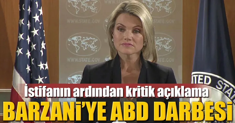 İstifanın ardından Barzani’ye ABD darbesi