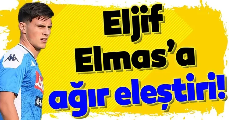 Fenerbahçe’nin eski yıldızı Eljif Elmas’a ağır eleştiri!