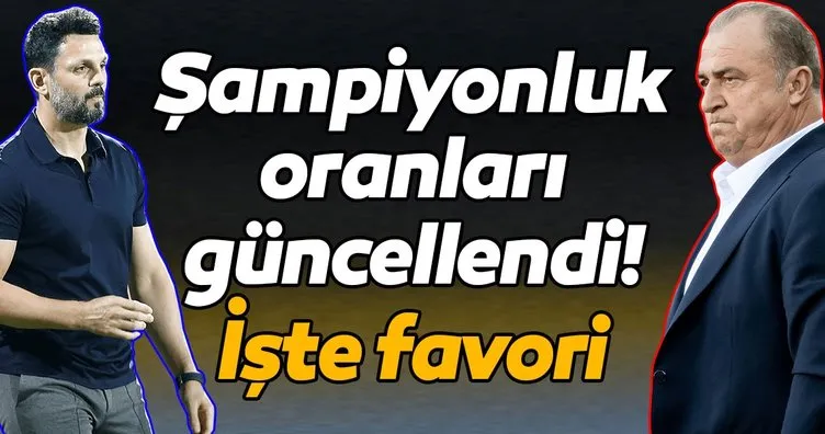 Son dakika: Süper Lig’de şampiyonluk oranları güncellendi! Fenerbahçe ve Galatasaray...