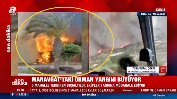 SON DAKİKA: Antalya Manavgat'ta yangın CANLI YAYIN son durum! Yürekleri yakan anlar kamerada...