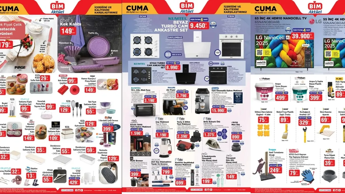 BİM AKTÜEL YENİ HAFTA! 23-27 Eylül BİM aktüel kata…