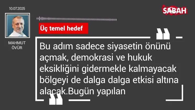 Mahmut Övür | Üç temel hedef