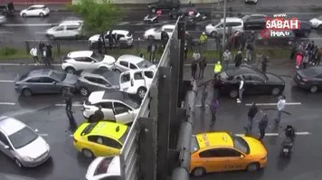 Beşiktaş'ta zincirleme kaza! Çok sayıda araç birbirine girdi
