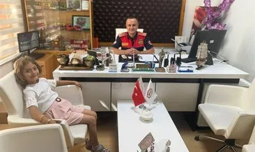 Köyü yanmaktan kurtaran küçük Aslı'ya ödül #burdur