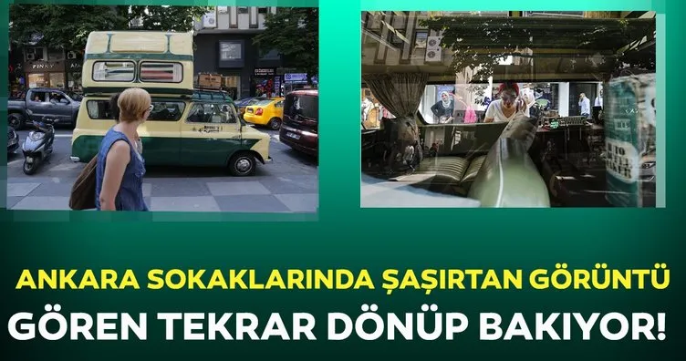 Ankara’nın nostaljik aracı görenleri hayran bırakıyor