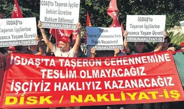 İGDAŞ işçilerinden İBB önünde eylem