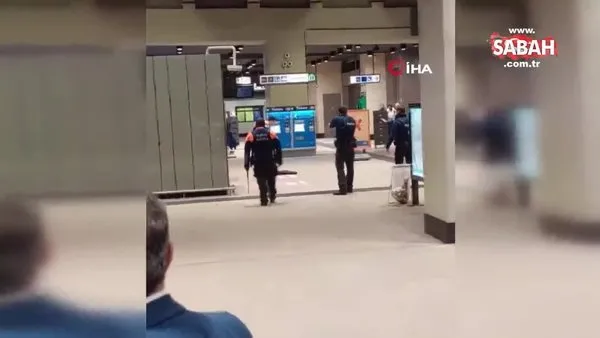 Brüksel’de tren garında bıçaklı saldırı: 1 yaralı | Video