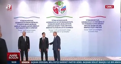 Başkan Erdoğan, Türkmenistan ve Azerbaycan liderleri ile görüşüyor | Video