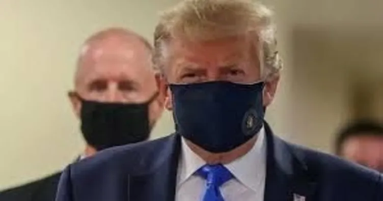 Trump ilk kez maske taktı