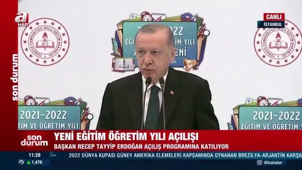 SON DAKİKA: Başkan Erdoğan'dan yüz yüze eğitim mesajı: Kararlıyız...