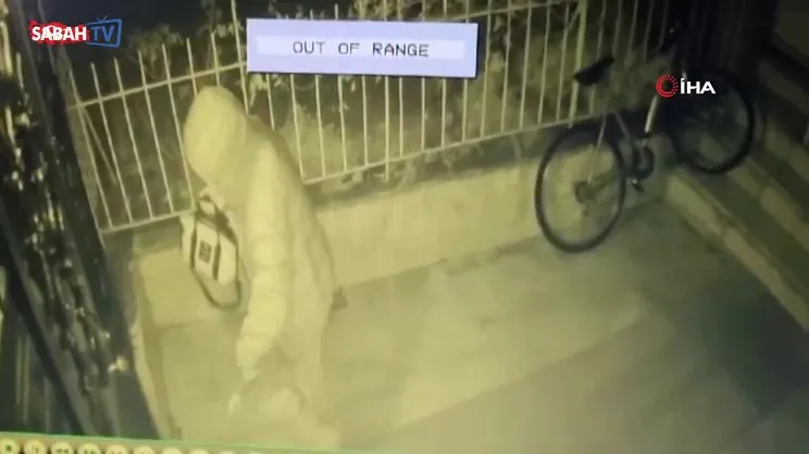 Ankara’da fenomen olmaya çalışan kişiler apartman paspasını kundakladı | Video