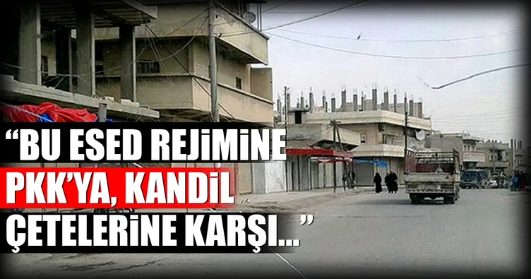 Münbiç'te gençleri zorla almaya çalışan PKK'lılara tepki
