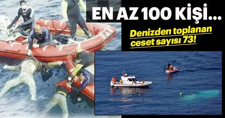 Göçmen teknesi faciasında denizden cesetler toplanıyor