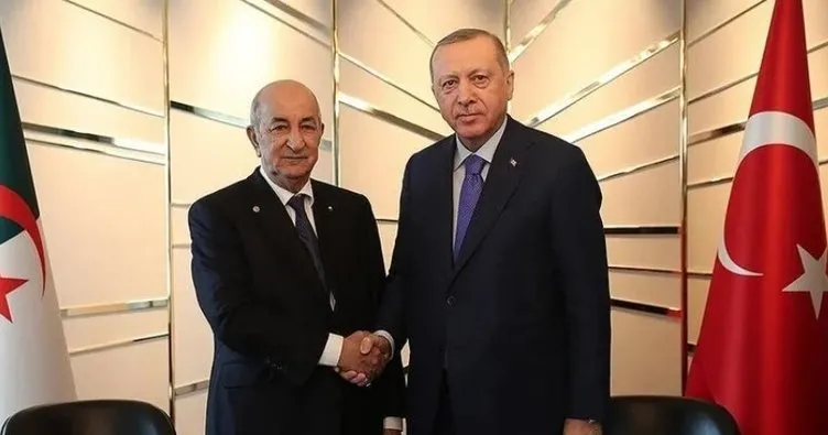 Başkan Erdoğan, Cezayir Cumhurbaşkanı Tebbun ile görüştü