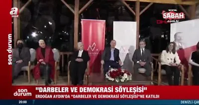 Başkan Erdoğan, Aydın’da Darbeler ve Demokrasi Söyleşisi’ne katıldı