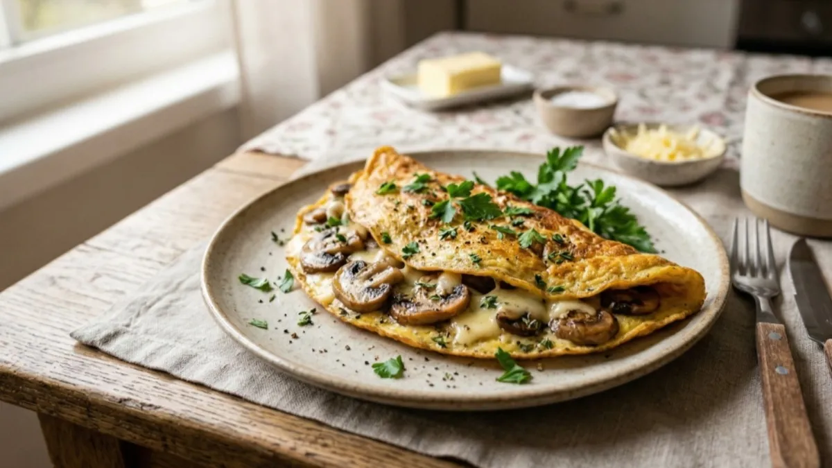 Mantarlı omlet tarifi: Kahvaltınızın şahı olacak!