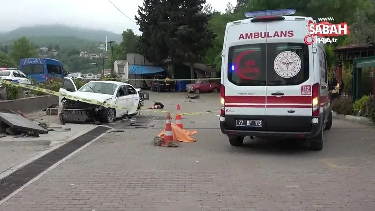Yalova’da trafik kazası: Cip peş peşe 2 otomobile çarptı, 1 ölü, 7 yaralı