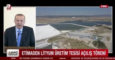 Son dakika! Cumhurbaşkanı Erdoğan’dan Eti Maden Lityum Karbonat Üretim Tesisi açılış töreninde önemli açıklamalar | Video