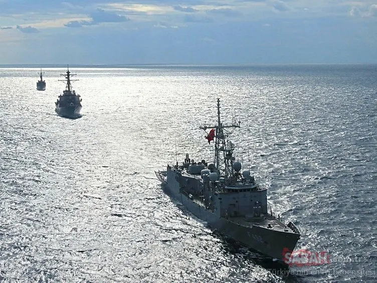 Akdeniz’de nefes kesen tatbikat! Türk ve ABD donanmaları böyle geldi