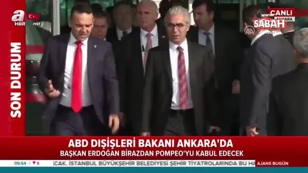 Cumhurbaşkanı Erdoğan, ABD Dışişleri Bakanı Pompeo'yu kabul etti