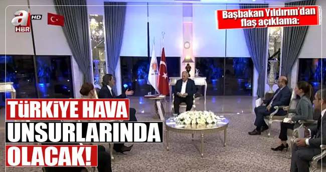 Binali Yıldırım: Türkiye hava unsurlarında olacak