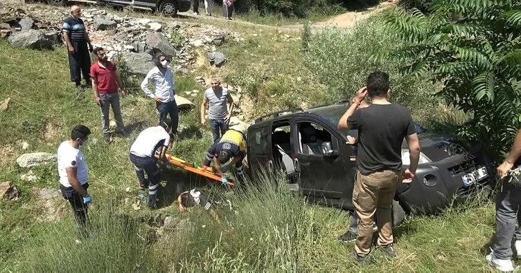 Arnavutköy’de yola çıkan inek kazaya neden oldu