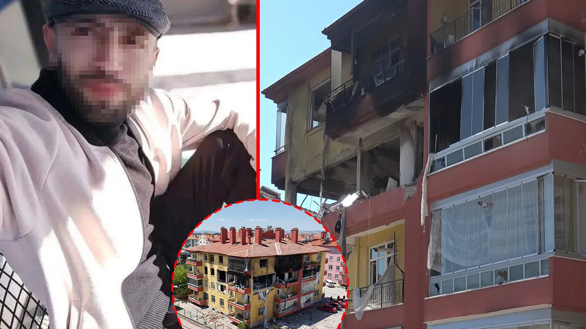 Konya'da doğal gaz patlamasının yaşandığı olay yeri