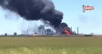ABD’de doğal gaz tesisinde yangın | Video