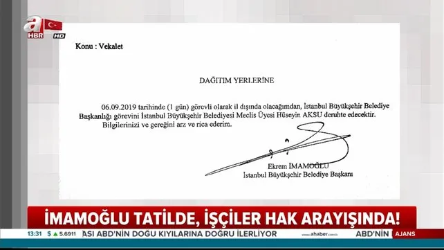 İBB'den atılan işçiler haklarını ararken Ekrem İmamoğlu yine İstanbul dışında seyahatte!