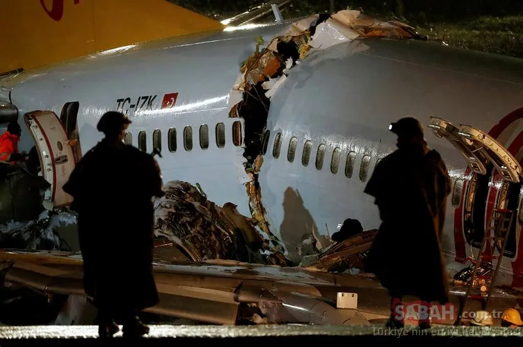 Pegasus uçağı, Sabiha Gökçen Havalimanına inişte pistten çıktı ve 50 metrelik çukura düştü