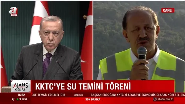 Son dakika haberi: Başkan Erdoğan'dan KKTC'ye su temini töreninde önemli açıklamalar | Video