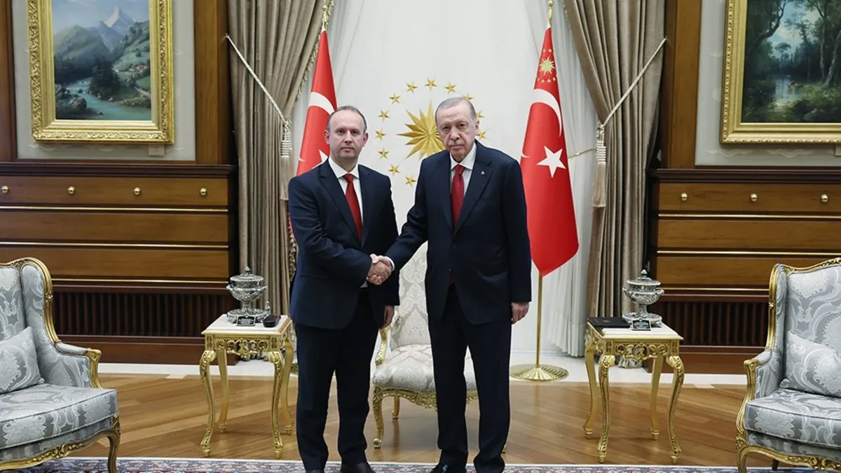 Başkan Erdoğan, Kuzey Makedonya Meclis Başkanı Gaşi'yi kabul etti Başkan Erdoğan, Kuzey Makedonya Meclis Başkanı Gaşi'yi kabul etti