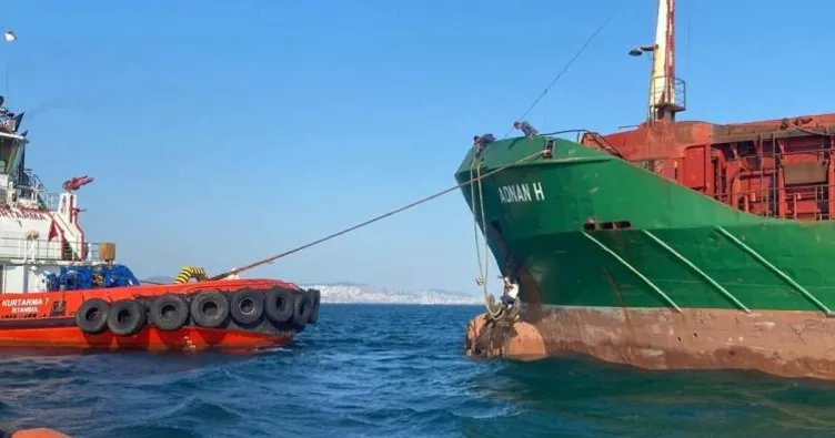 İstanbul Boğazı’nda gemi arıza yaptı