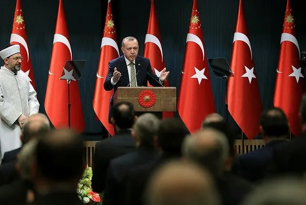 Cumhurbaşkanı Erdoğan il müftülerini kabul etti