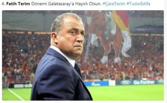Galatasaraylı taraftarlardan Fatih Terim paylaşımları!