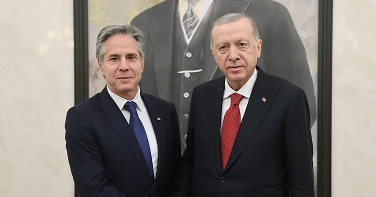 SON DAKİKA | Başkan Erdoğan, Blinken’ı kabul etti