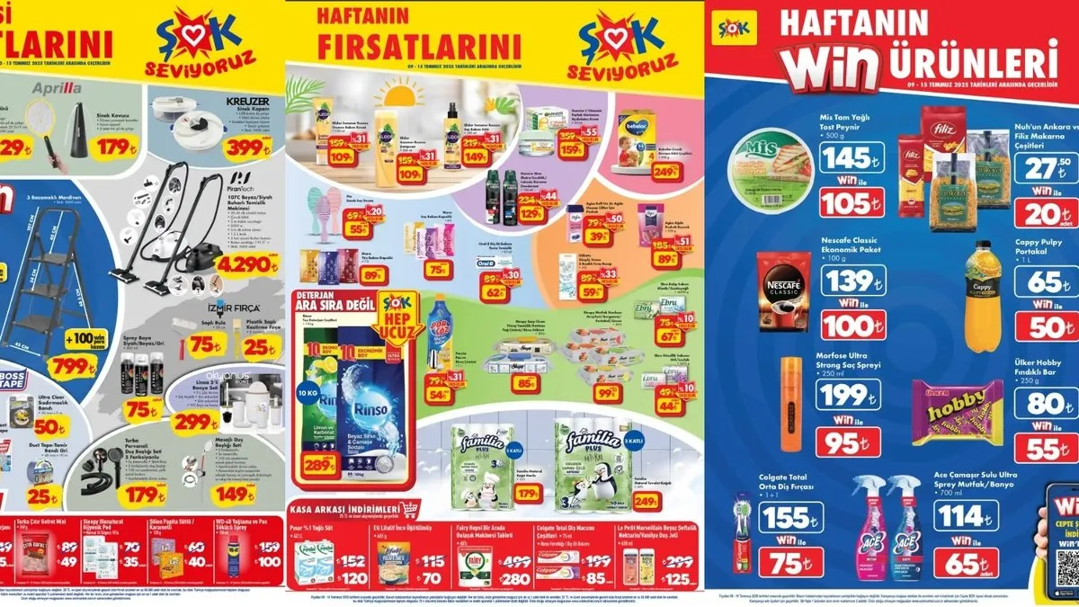 ŞOK'DA BÜYÜK FIRSAT! 15 Temmuz'a kadar geçerli ŞOK aktüel indirimleri: cam silme robotu, buharlı temizlik makinesi...