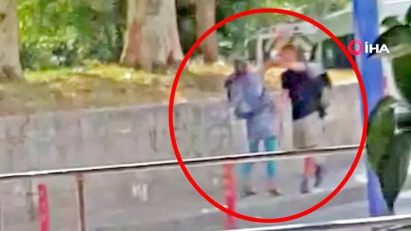 Son dakika haberi: İstanbul'da genç kadından sevgilisi erkeğe sokak ortasında evire çevire feci dayak | Video