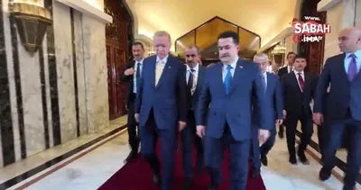 Başkan Erdoğan, Irak Başbakanı Sudani ile bir araya geldi | Video