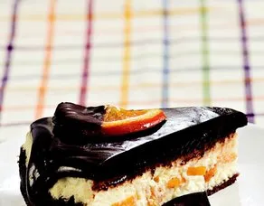 Portakal Şekerlemeli Çikolatalı Cheesecake